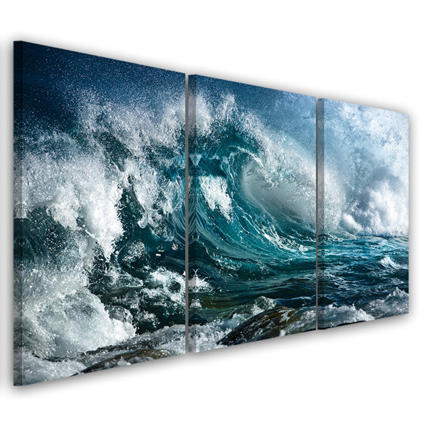 Haus Am Meer Leinwandbild Sea Ocean Waves Wayfair De